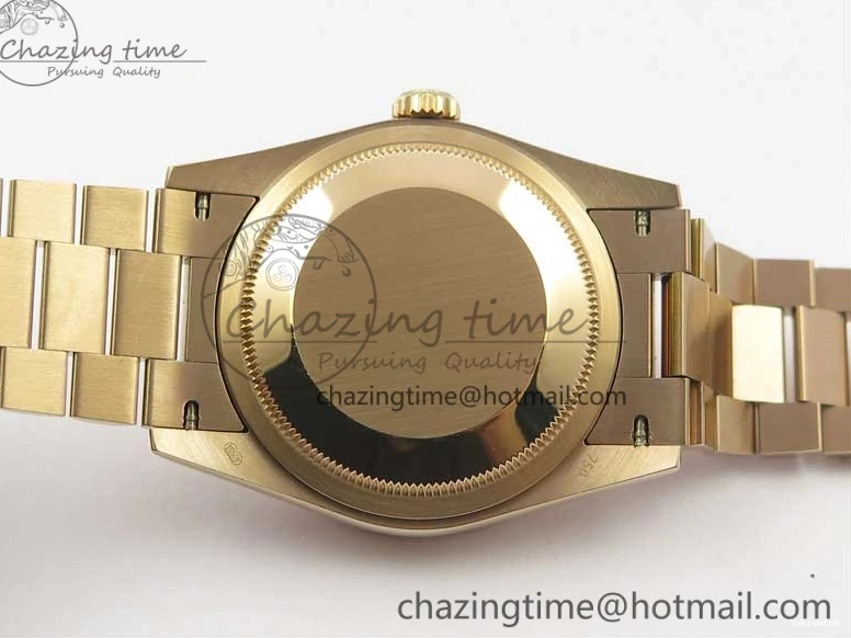 36 Day-Date Dial Edition Maker President RG 128239 Markers on Crystral RG Bp MOP Bracelet Best White 1220